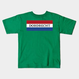 Dordrecht City in Dutch Flag Kids T-Shirt